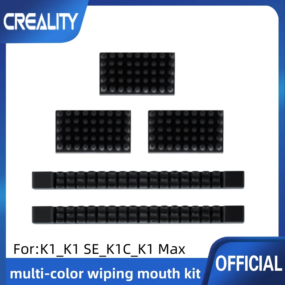 Creality K1 series multi-color wiping mouth kit,3D Printer Nozzle Clean Wiper Module 5PCS Silicone Brush for K1/K1 SE/k1C/K1 Max