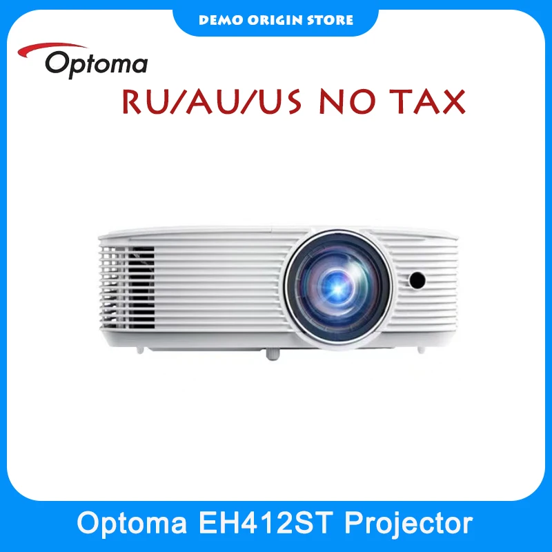 Optoma EH412ST 1080P FHD Long Throw Projector Support 4K Decording 4000 Lumens Education Office Beamer For Home Theater