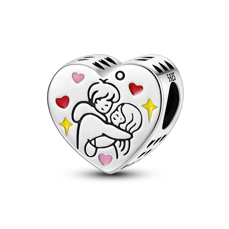 Valentine's Day Elements Couples Dangle Charm Beads for Bracelets