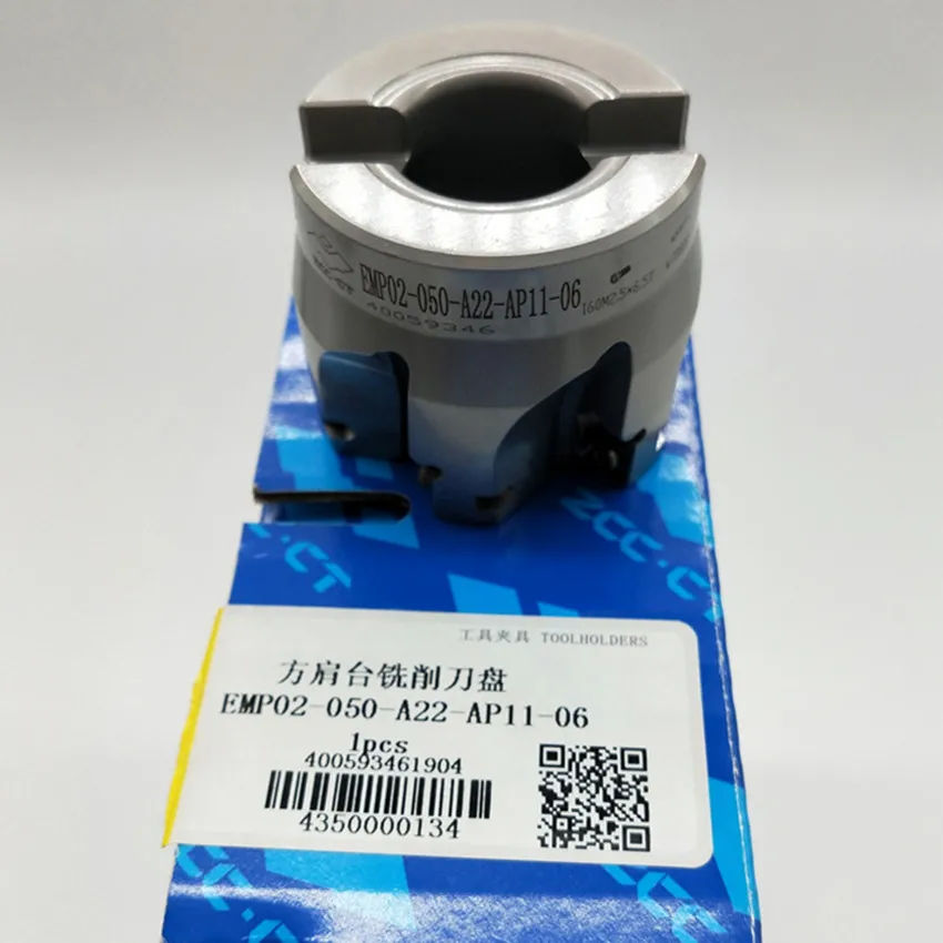 EMP02-050-A22-AP11-06 / EMP02-050-A22-AP16-05 EMP02-050 EMP02  ZCC.CT 90° Square shoulder milling cutter disc 1PCS/BOX