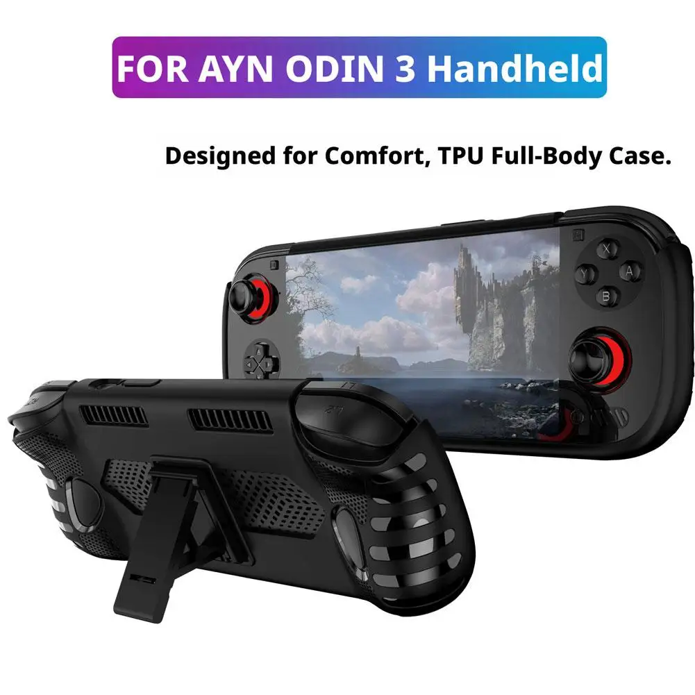 

Мягкий чехол из ТПУ для игровой консоли Odin3, чехол-держатель с подставкой, игровые аксессуары, защитный чехол, противоударный чехол