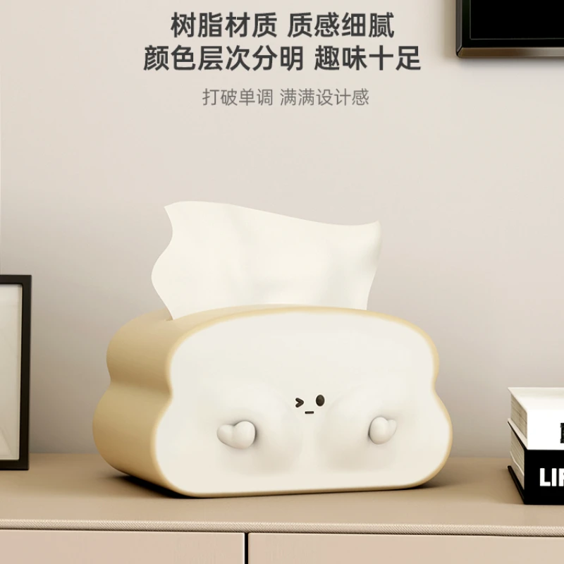 Cute Tissue Box Restaurant Tissue Box Decoration Coffee Table Living Room Storage Napkin Paper Box