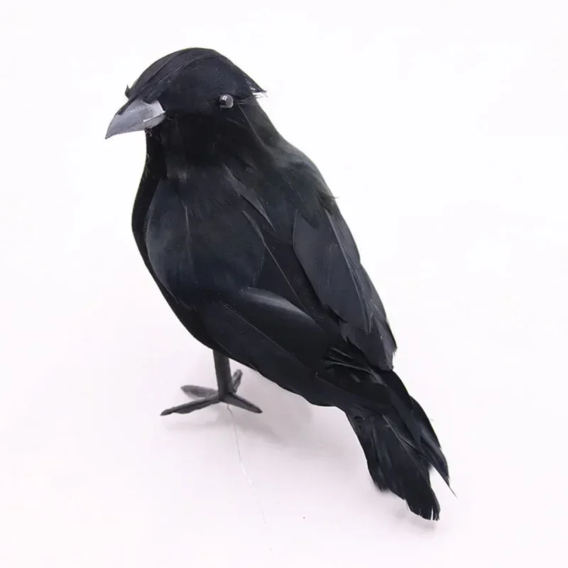 1–3 Stück realistische künstliche Krähen, Party-Ornament, Halloween-Dekorationen, 2023, Halloween-Party-Requisiten, Horror-Krähe-Dekoration