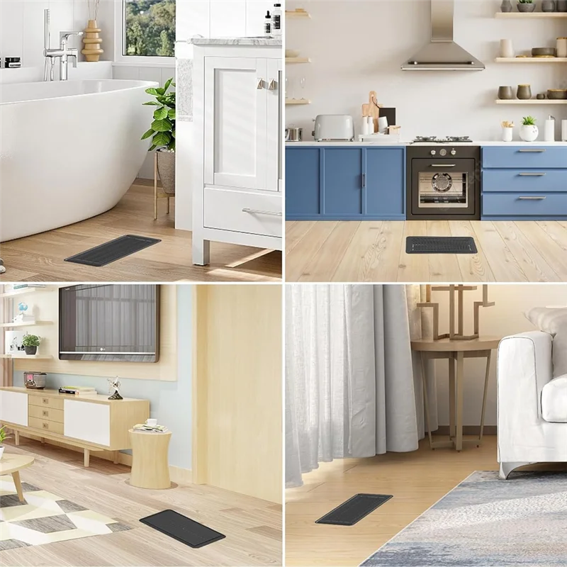 أغطية فتحات تهوية الأرضية A95G، مرشحات تنفيس شبكية مغناطيسية قوية، شاشات تنفيس أرضية PVC مقاس 4 × 10 بوصة #2