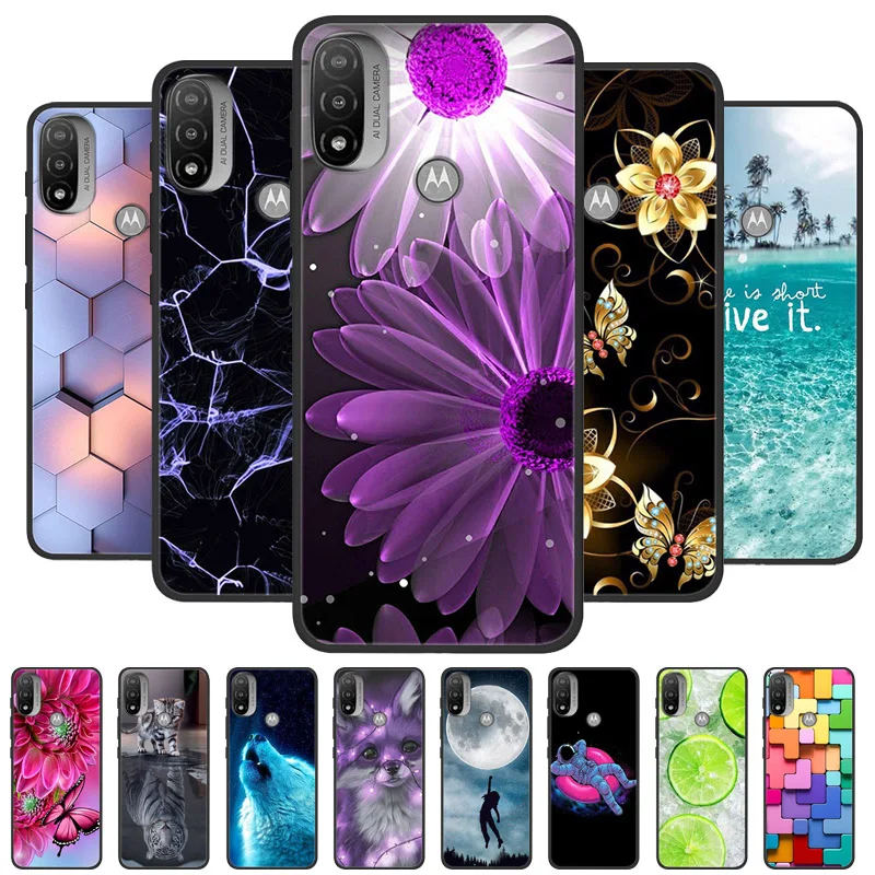 For Motorola Moto E20 Case Silicone Shockproof Soft TPU Phone Cover For Moto E40 E30 E20 Funda MotoE20 E 20 Capa Cartoon Fundas