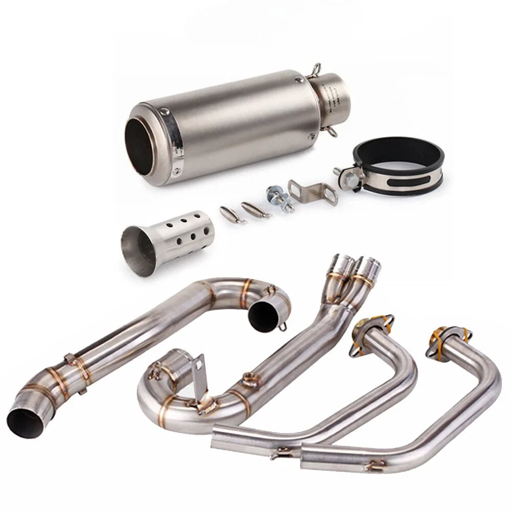Полная система для Yamaha YZF R3 R25 MT03 2015-2023, передняя выхлопная труба, 51 мм, глушитель, выхлопные системы, выхлопные трубы