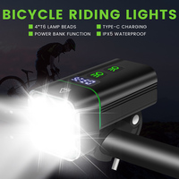 BORUIT Bicycle Light Front 1800LM Bike Light Waterproof Flashlight USB Charging MTB Road Outdoors Cycling Lamp Accessories