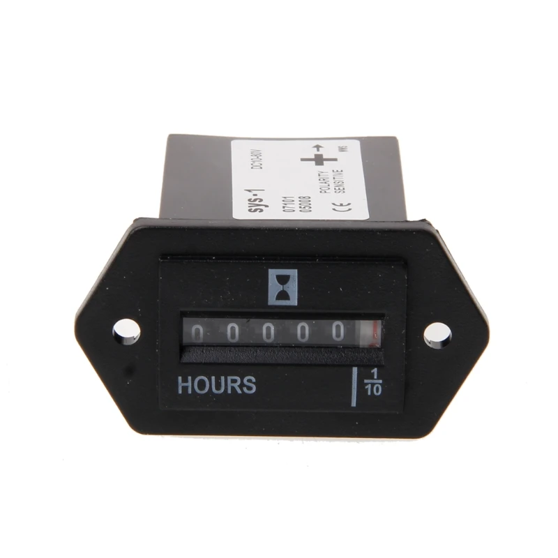 H8H8 Generator Sealed Hour Meter Counter Tractor Truck Rectangle for DC 10V-80V for C