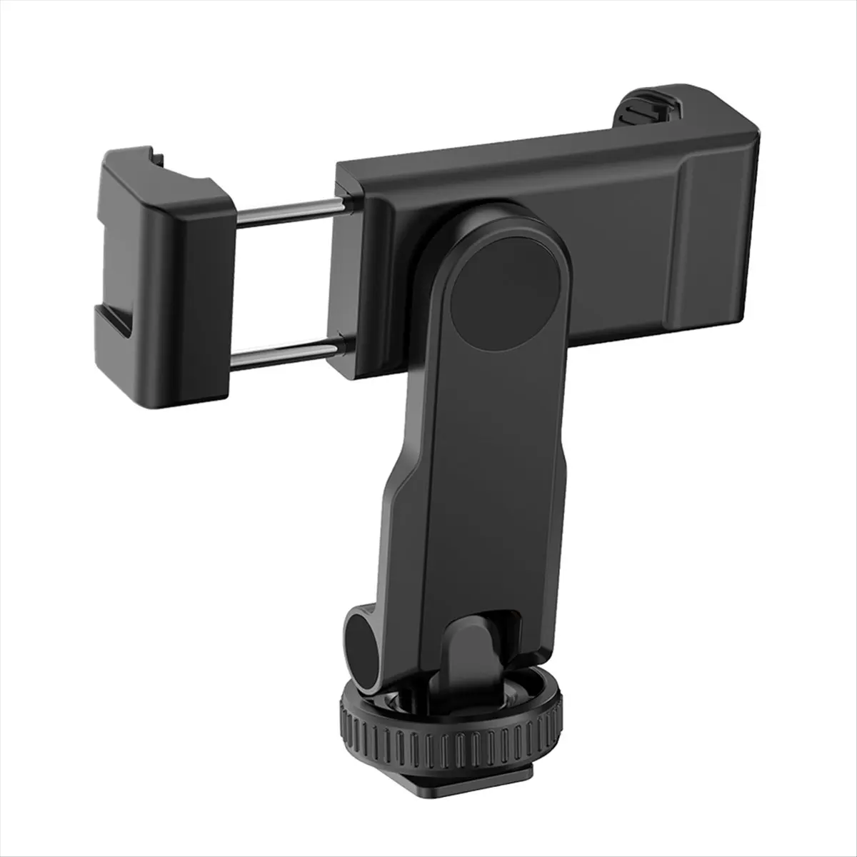 popop Multi-Functional Phone Holder Clamp Phone Tripod Mount Rotatable with Dual Cold Shoe Mounts for Smartphone Vlog