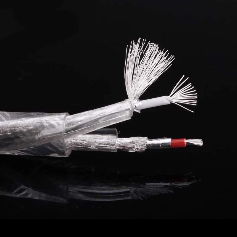 Lipton /LITON 2芯銀メッキダブルシールドオーディオ信号ライン スキャッターライン ダブルロータスライン パワーアンプケーブル