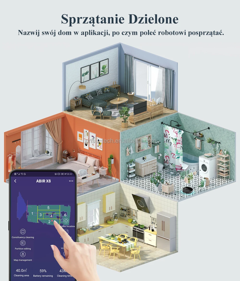 Автоматический пылесос Sprzatajacy Prozniowy ABIR X8