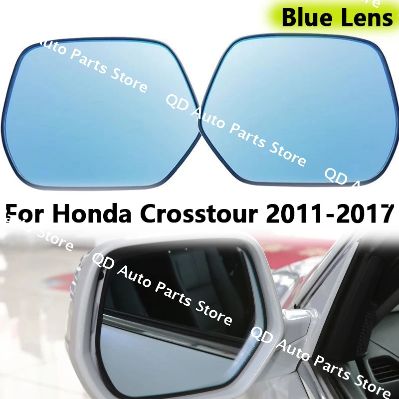 

Car Outer Rearview Side Mirror Blue Glass Lens with Heating For Honda Crosstour 2011-2015 2016 2017 76253-SYT-H41 76203-SYT-H41