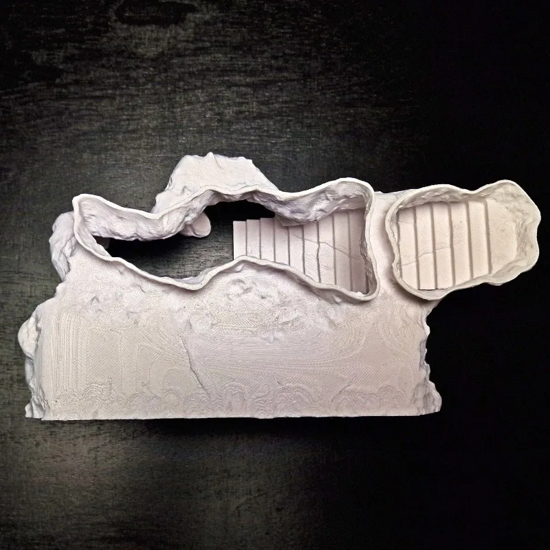 كهف خزان الأسماك Aquascaping، قصر الطابق السفلي بعمود روماني صناعي، بيت إخفاء الأسماك والروبيان، مستلزمات الأسماك والحيوانات الأليفة المائية