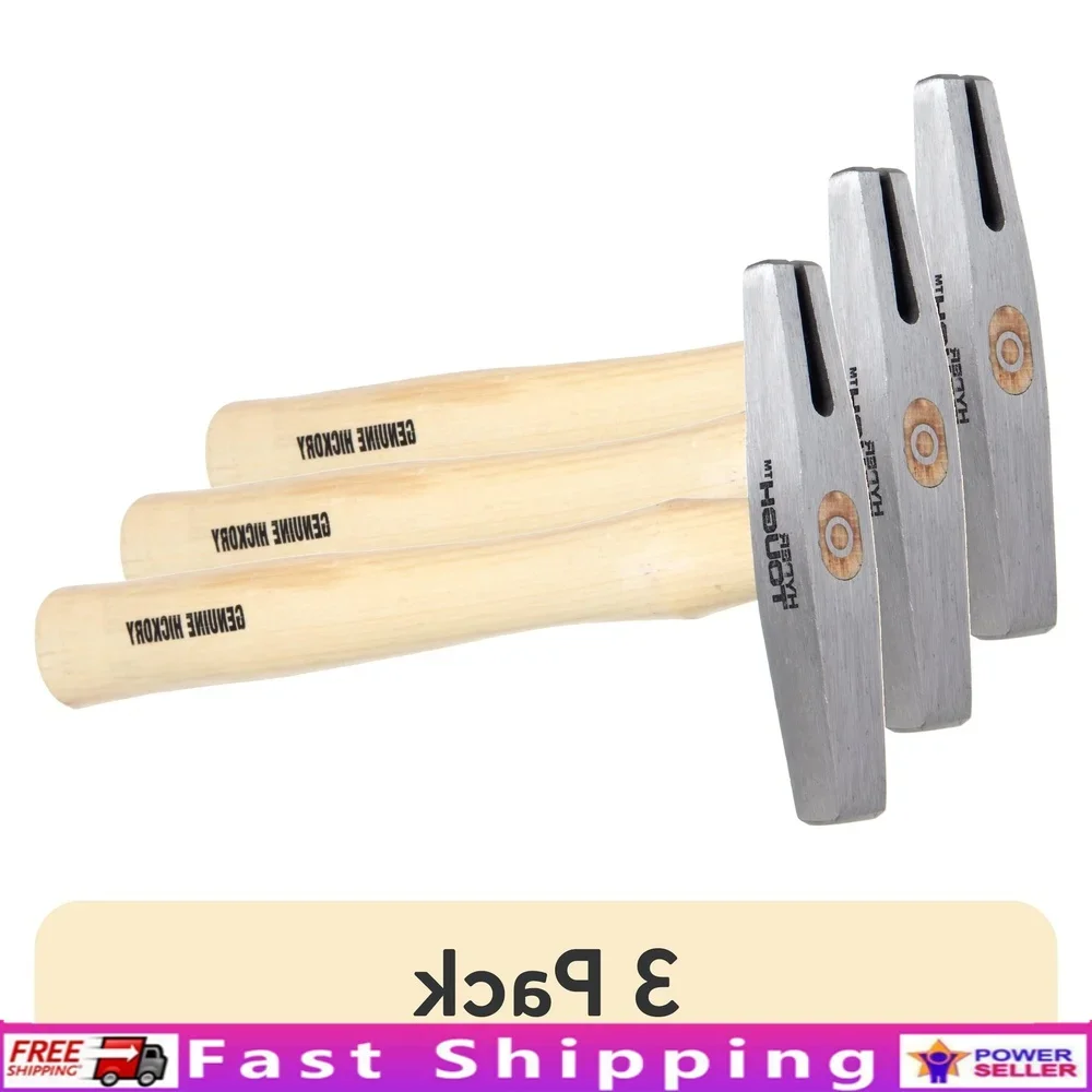 

5 Ounce Wood Handle Tack Hammer Magnetic Head 3 Pack Upholstery Tool Crafting Nail Fastening Projects