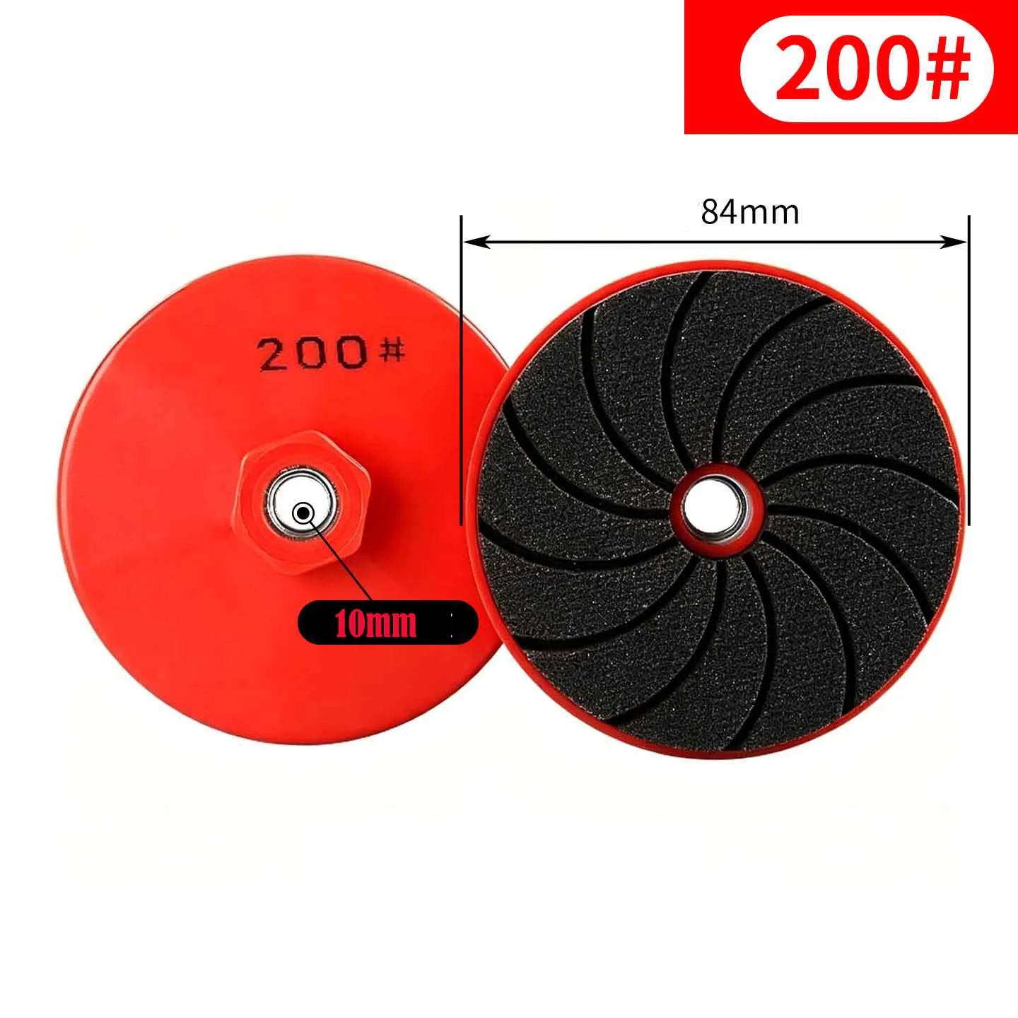 Angle Grinder Polishing Disc 84mm Grinding Disc Resin Bonded Abrasive Large Cooling Gaps Secure Threaded Interface