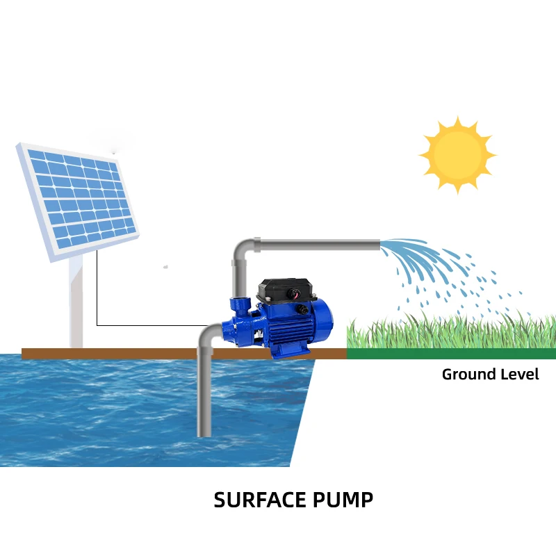 QB DC Solar Surface Water Pump With Built In Controller