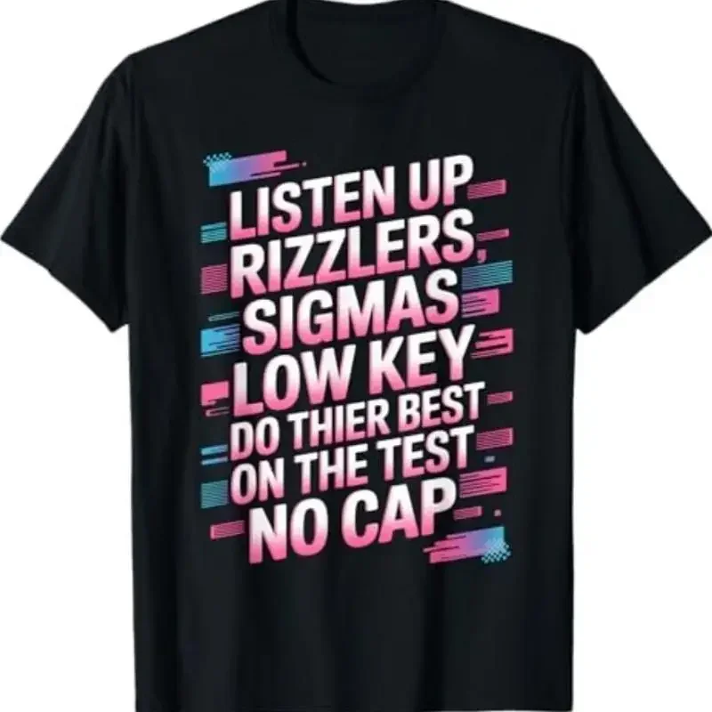 Funny Testing T Shirt Listen Up Rizzlers Test Day 5Th Grade