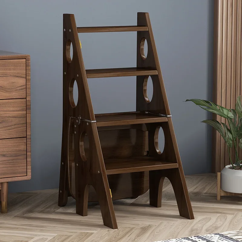 MultiFunction Folding Stool Thickened Step Ladder Chair Portable and Light Luxury Design for Versatile Use