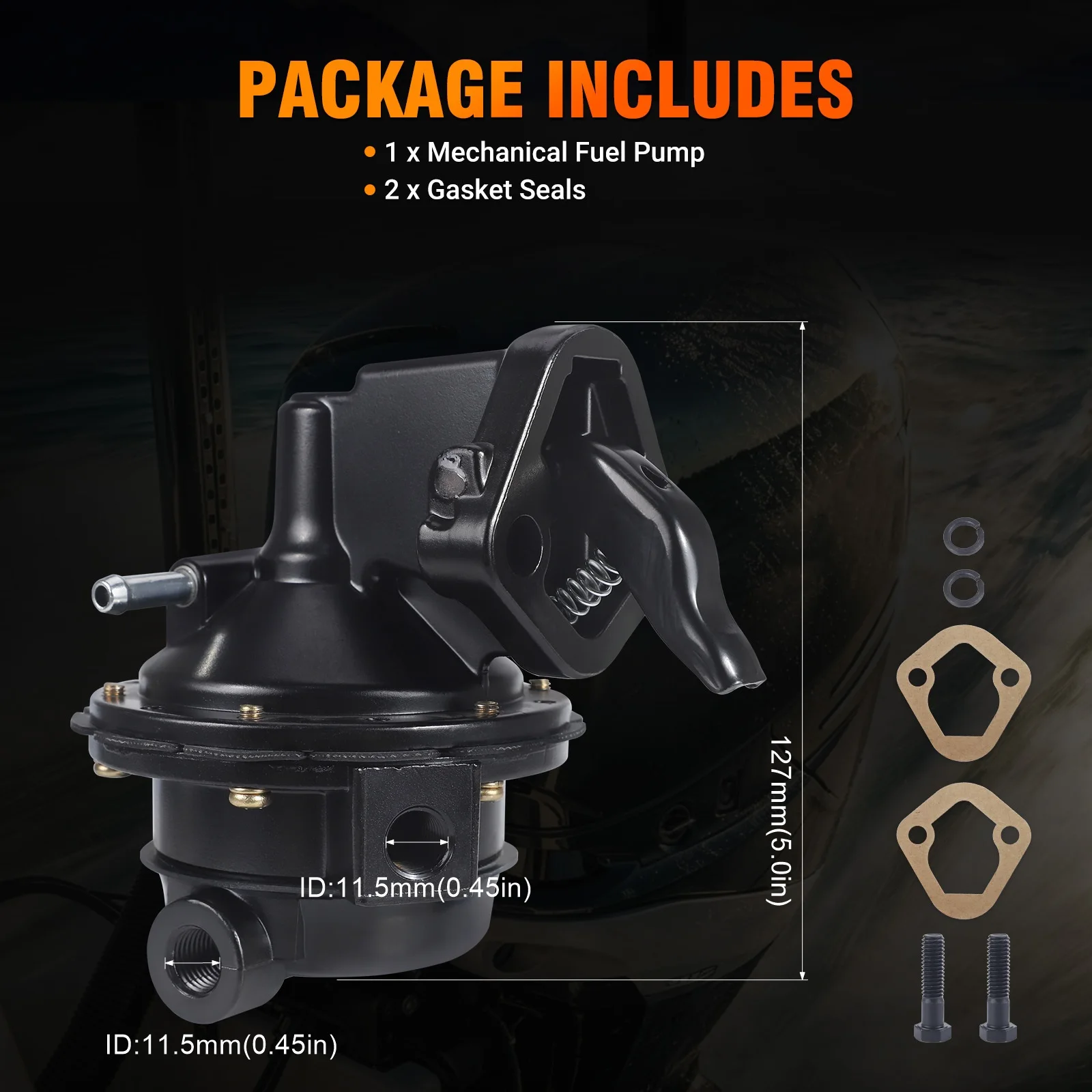

Mechanical Fuel Pump 40 GPH For Volvo Penta Marine Mercruiser OMC 305 350 400 5.0L 5.7L 6.6L V8 Engine OE 981650 3853792 3855276