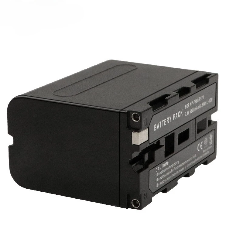 Batería NP-F960-970 7,4 V 6600 mAh baterías y cargadores recargables para batería de cámara externa Sony Fill Light