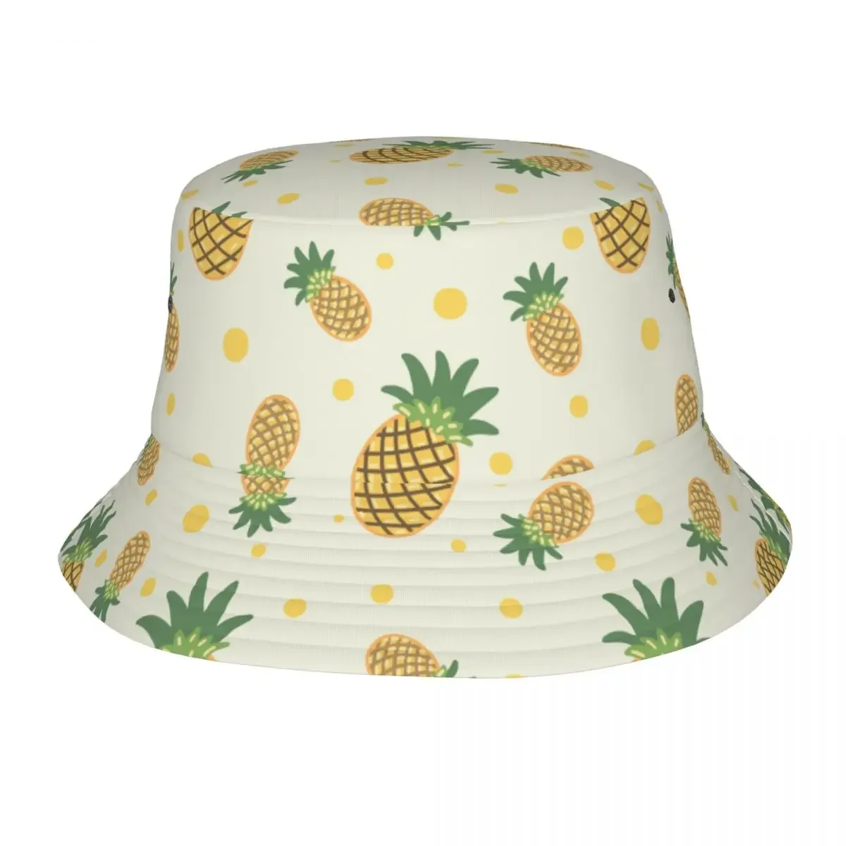 

Hot Summer Headwear Pineapple Bucket Hat Streetwear Unisex Hot Sun Hat Cute Fruit Bob Hats Foldable Fisherman Cap Outdoor Sport