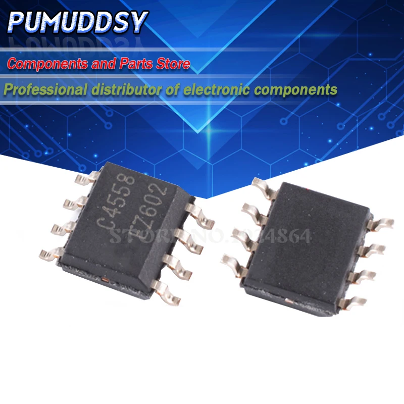 20PCS JRC4558D SOP8 NJM4558D SOP 4558 SMD 4558D JRC44558 Dual OP AMP IC