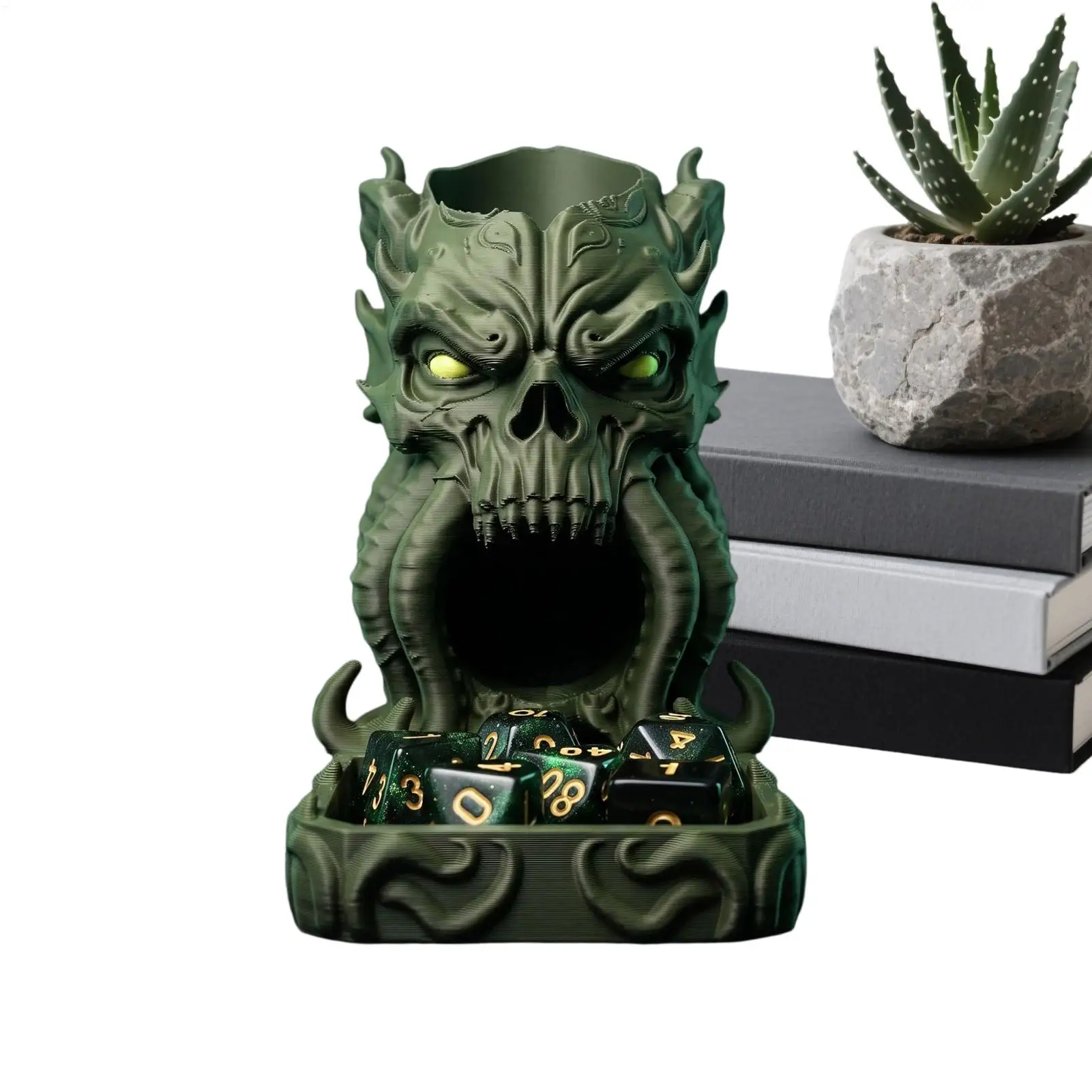 Dice Tower Small 3D Printed Game Accessories Desktop Decoration Role Playing Game Dice Tray For Kids Teens Adults Gamers