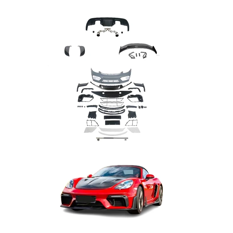 

Upgrade to GT4 RS Style Body Kit Car Bumper Bodykit for Porsche 718 Bodykit Wide Body Kit