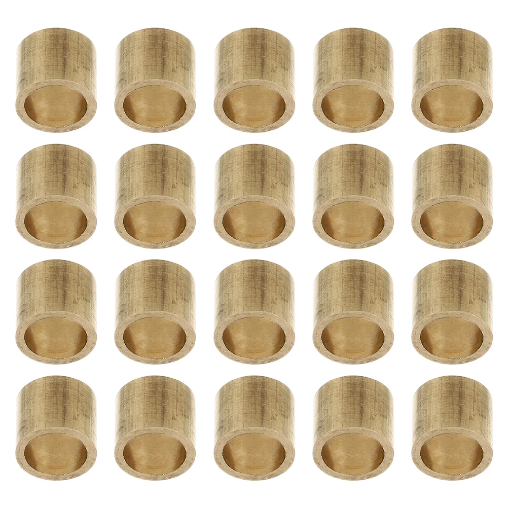 

20pcs Golden Pool Stick Tips Ferrules Durable Brass Billiard Accessories Replacement Components Lightweight Snooker Pool