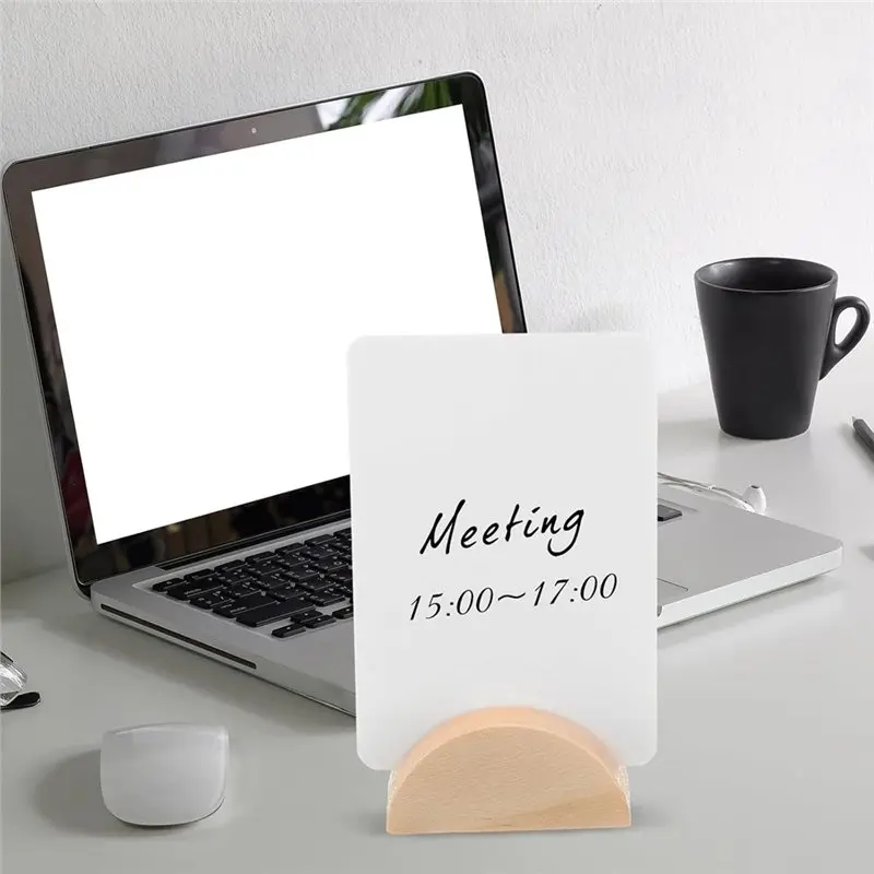 A74E-الخشب عدد تقف 100 قطعة داخلي الزفاف الجدول اسم حامل مكان حاملي بطاقات لمكتب علامة صور القائمة كليب الطرف