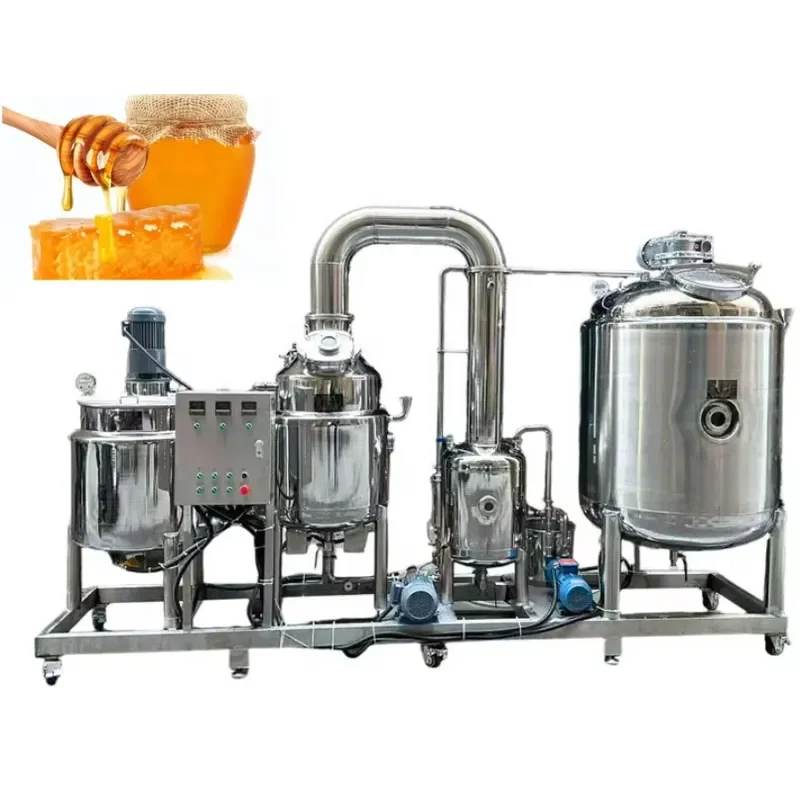 Automatic Beekeeping Equipment Honey Processing Machine Preheating Mixing Filter Concentrator for Efficient Honey Extraction
