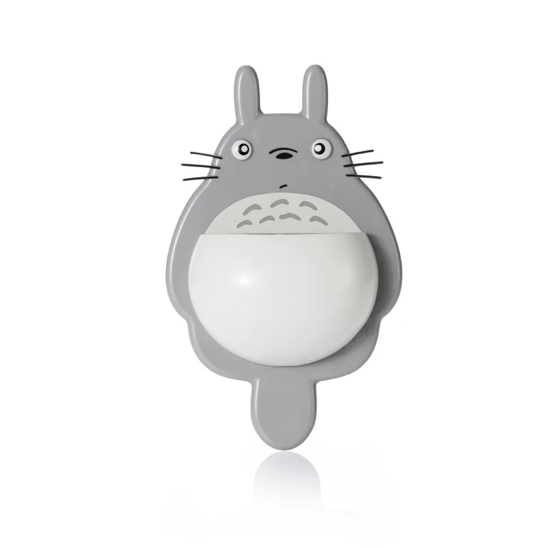 My Neighbor Totoro Strong Suction Cup Multi‑Function Wall‑Mounted Toothbrush Holder Hanging Storage Rack for Bathroom Toiletries view 5
