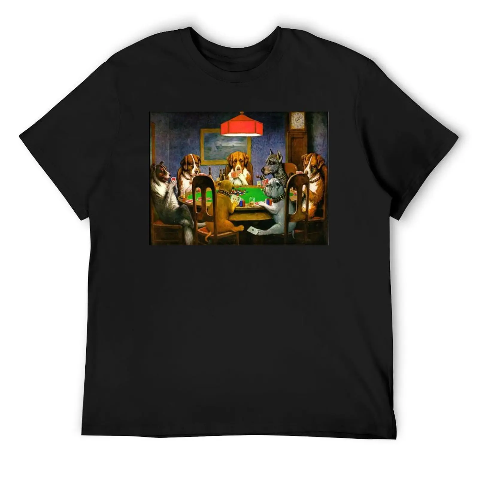 Dogs Playing Poker, A Friend In Need by C.M. Coolidge (1903) T-Shirt rapper graphic tees tees custom t shirt clothes for men