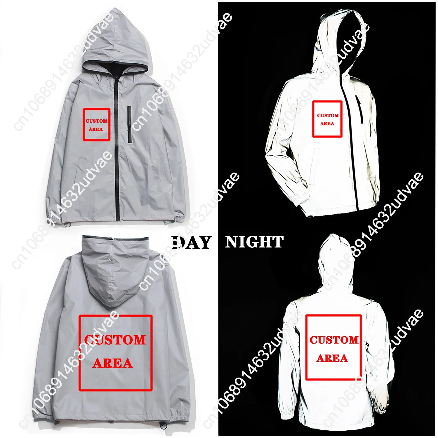 101st Airborne 506th Infantry Regiment Reflective Jacket Mens Womens Coat Hooded Windbreaker Runing Jackets Customized Hoodie