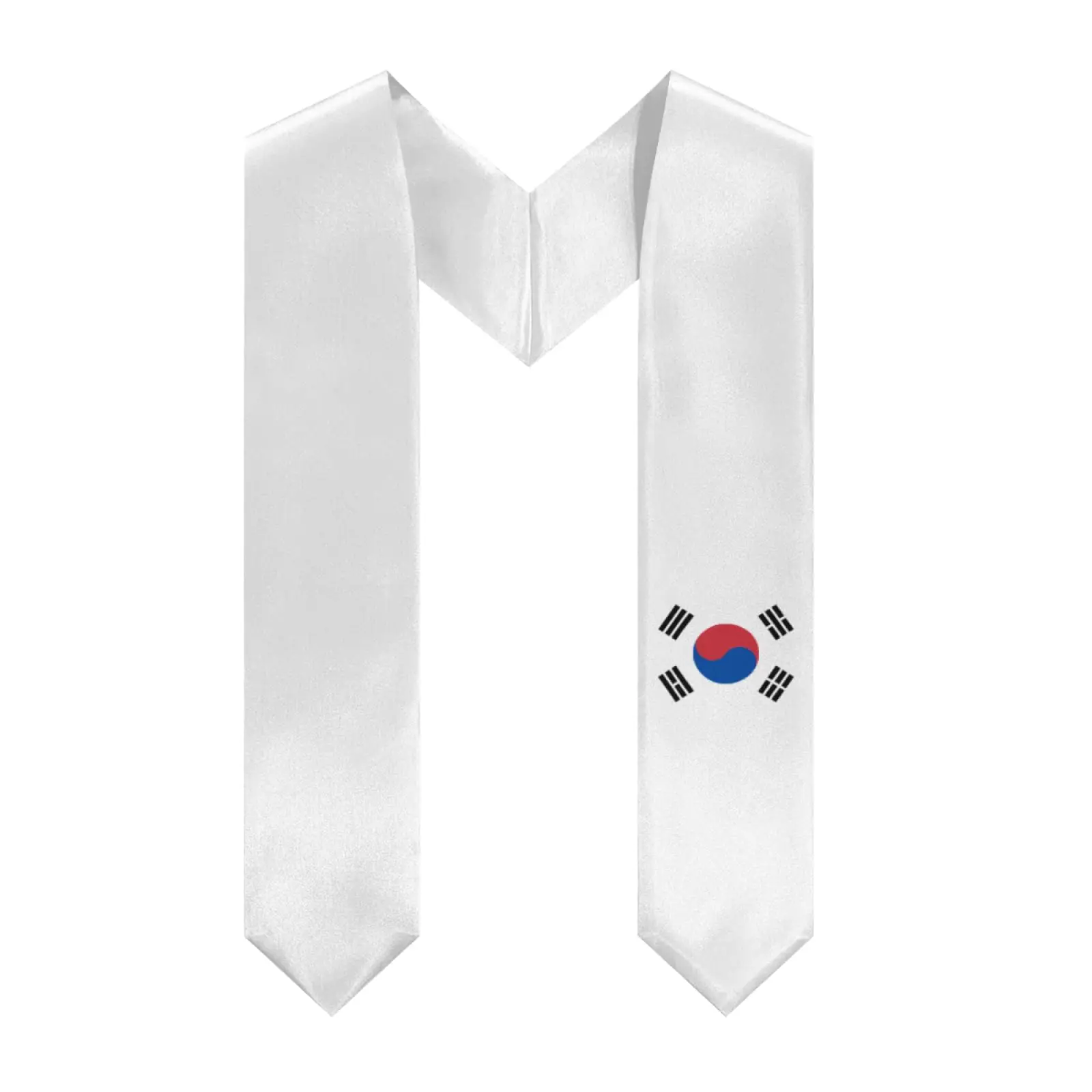 

Флаг Южной Кореи 2025 года, выпускной палантин с v-образным вырезом, шаль, пояс чести для учебы, доска для международной студентов