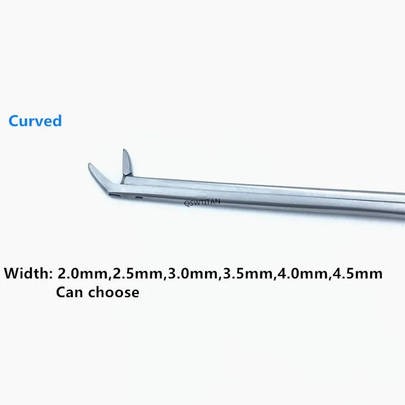 220mm Nucleus Pulposus Forceps Straight & Curved Head Veterinary Orthopedic Surgical Instrument