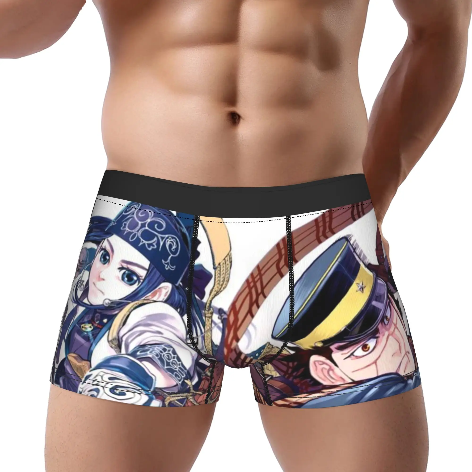 Golden Kamuy Underpants Homme Panties Male Underwear Golden Kamuy Ventilate Shorts Boxer Briefs