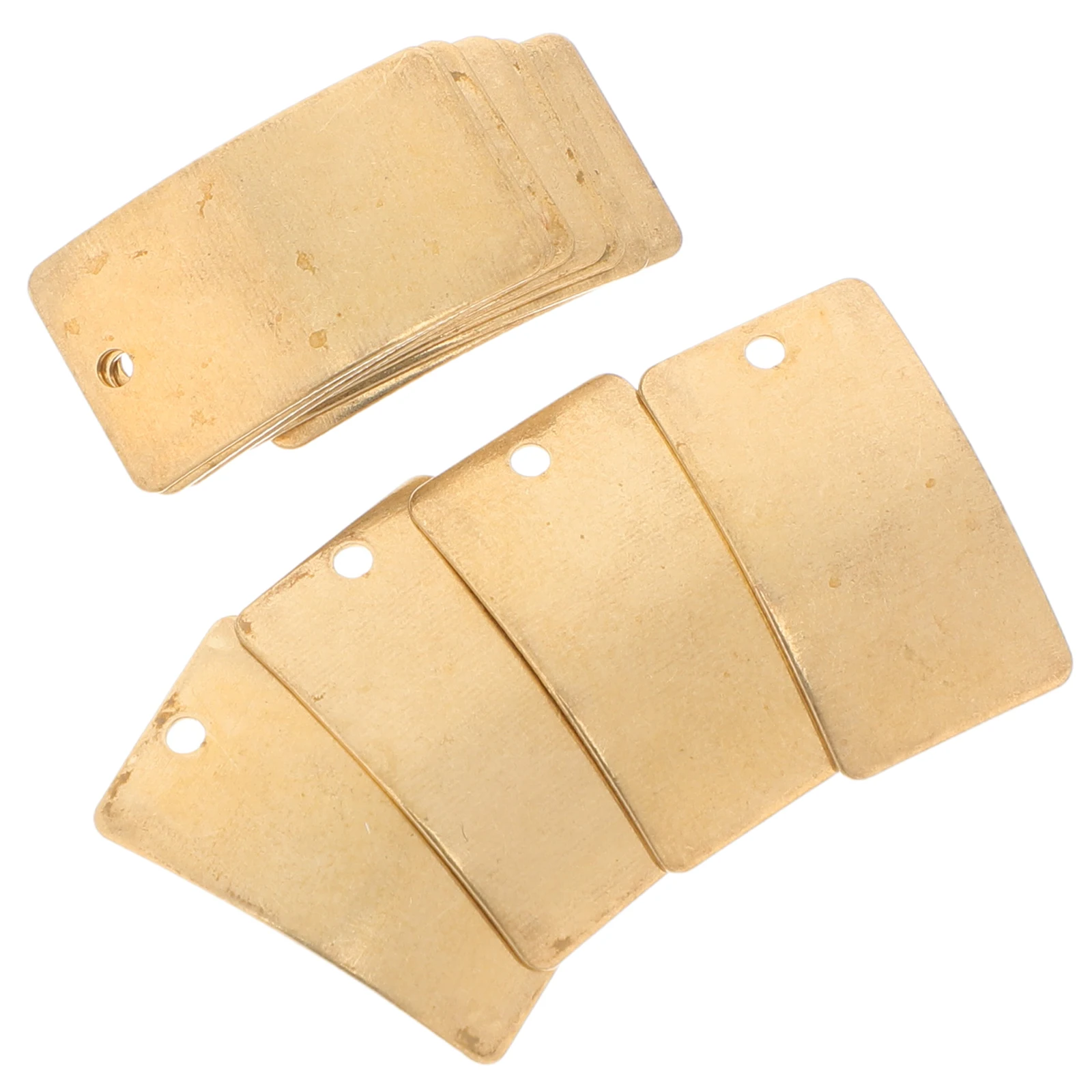 

50 PCS Copper Sheet Pendant Jewelry Making Pendants Charm DIY Charms Single Hole