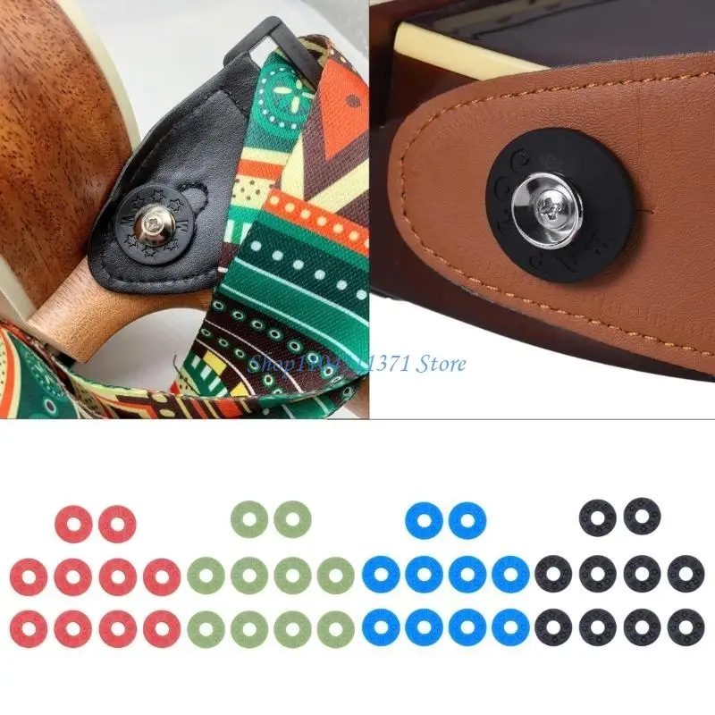 P9FC 10Pcs/set Guitar Strap Locks Colorful Non-Slip Rubber Locking Guitar Strap Locks
