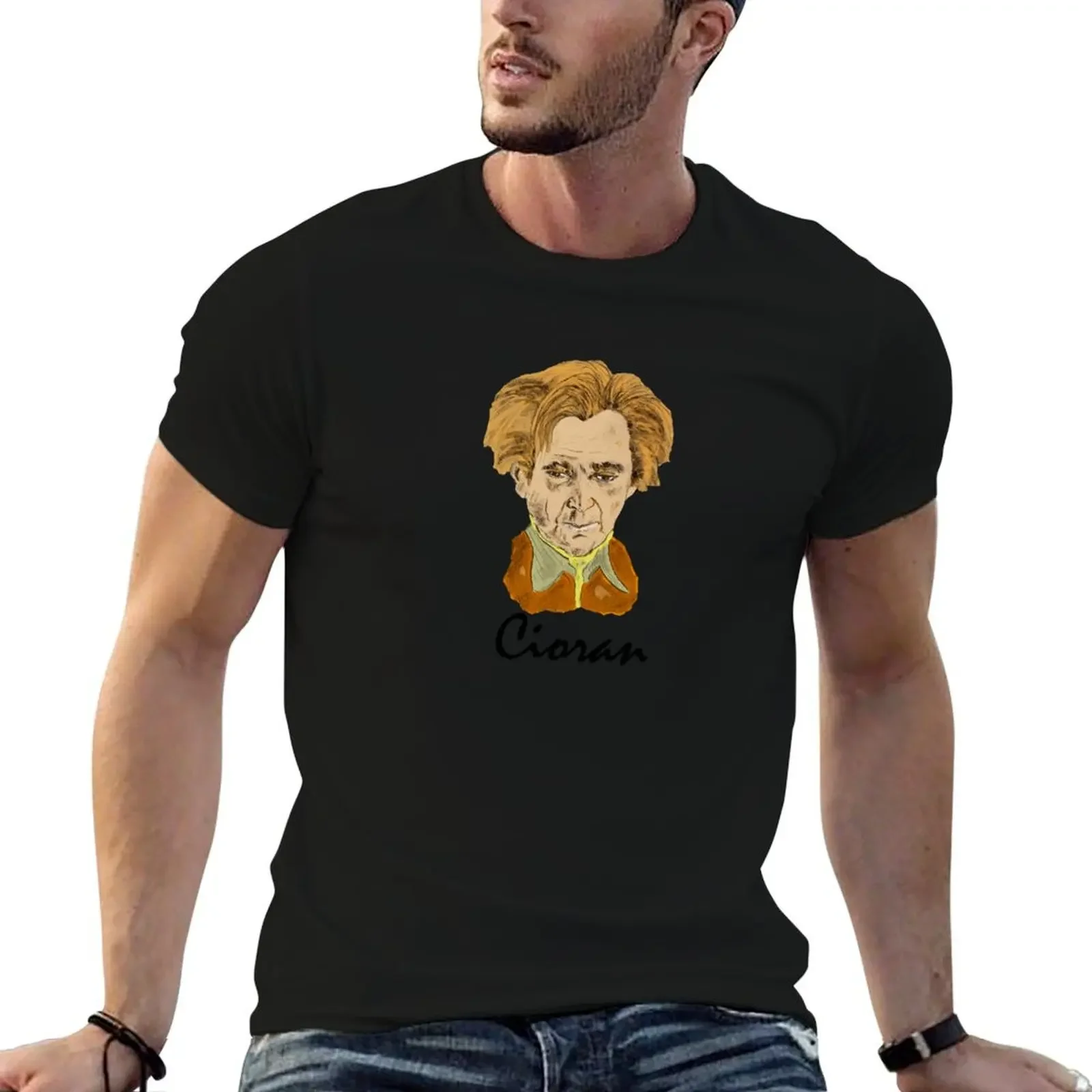 EMIL CIORAN T-Shirt vintage clothes tops t shirts for men graphic