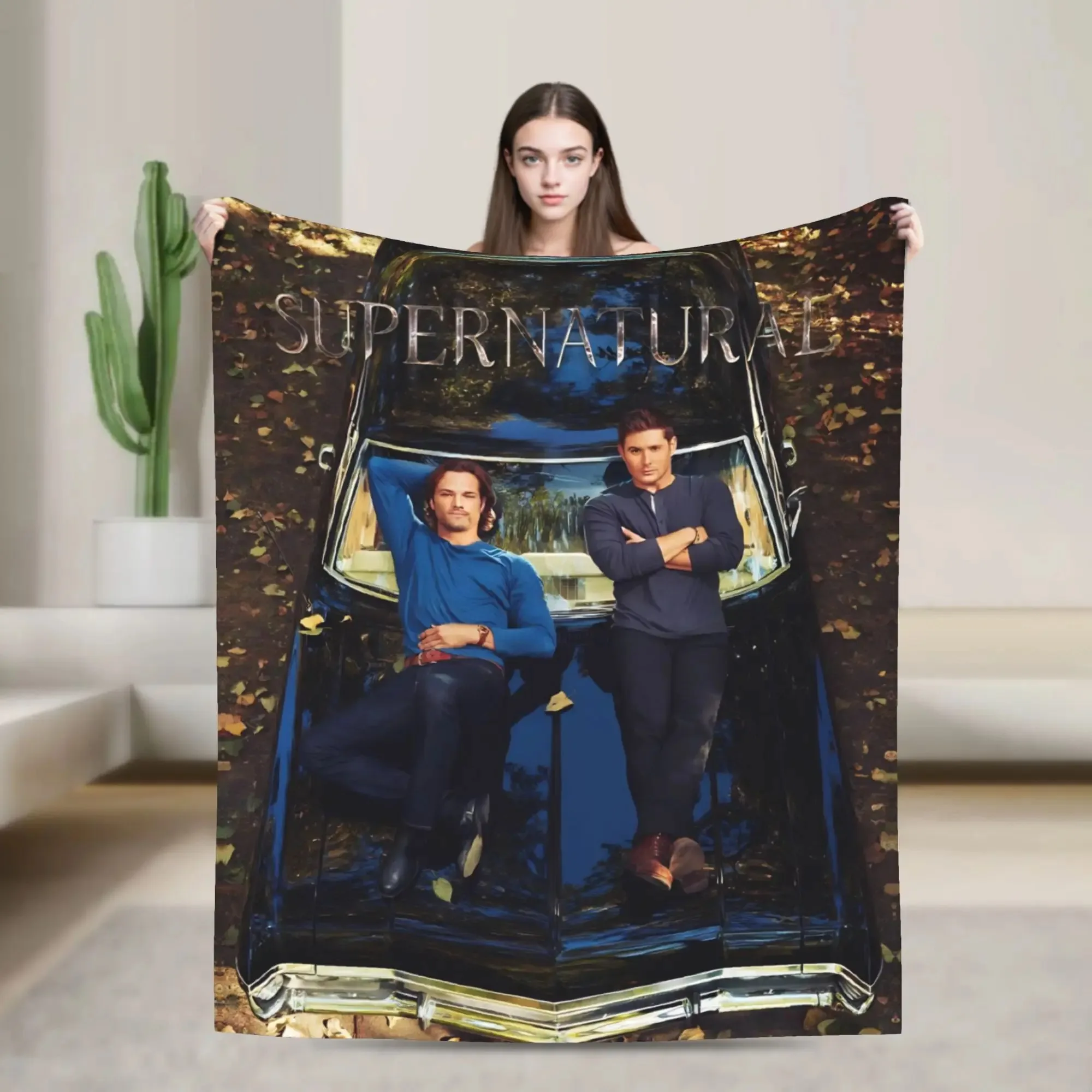 Warm Soft Blanket Travel Office Supernatural TV Bedding Throws  Flannel Bedspread For Living Room Street Trend Sofa Bed Cover