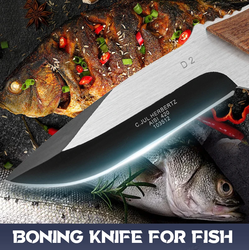 1 قطعة سكين المطبخ الفولاذ المقاوم للصدأ ، سكين قطع صلابة عالية ، شفرة EDC الثابتة ، سكين بقاء البرية ، سكين الدفاع عن النفس