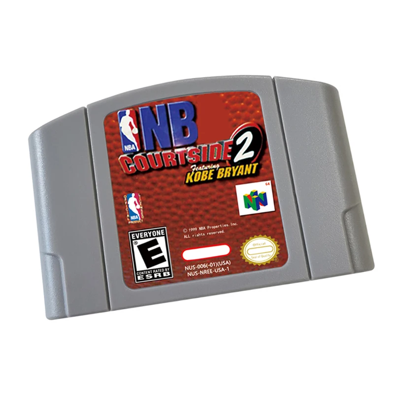 N64 games Cartridge-NB Courtside 2 Featuring Kobe Bryant NTSC Version Retro Games reconstructed