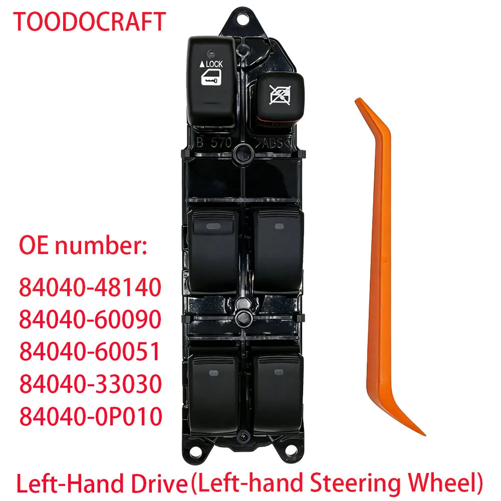 84040-60090 84040-48140 LHD Power Window Switch for Lexus RX330 RX350 RX400H Land Cruiser 120 Prado