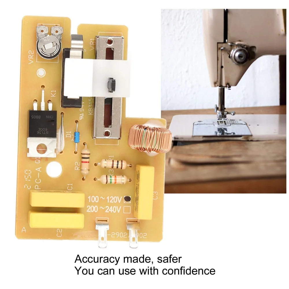 Responsive Sewing Machine Pedal AC-DC Driver LED Constant Current Replacement Circuit Board Metal Inverter Power