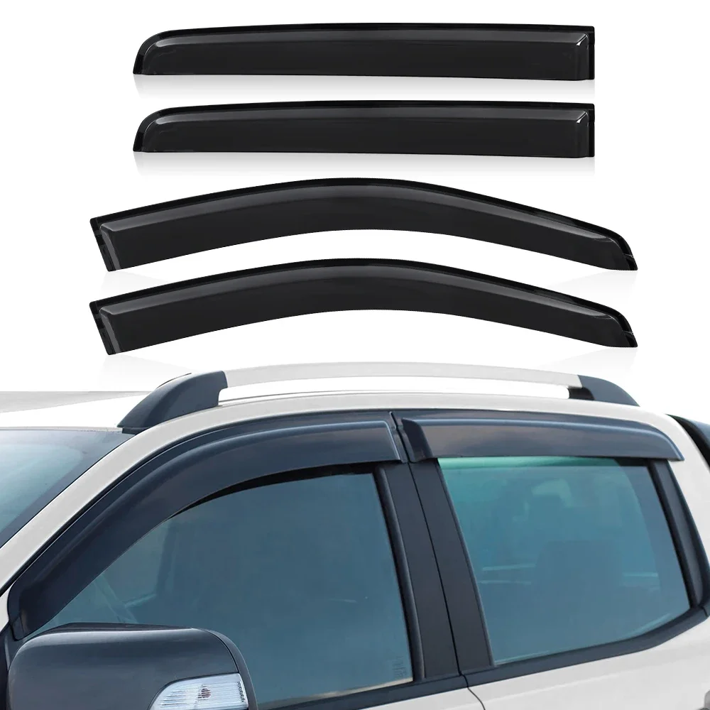 Sun Rain Guard Window Visor Weathershield For Ford Ranger Raptor 2015-2022 Double Cabin Wind Dflector Car Styling Accessories