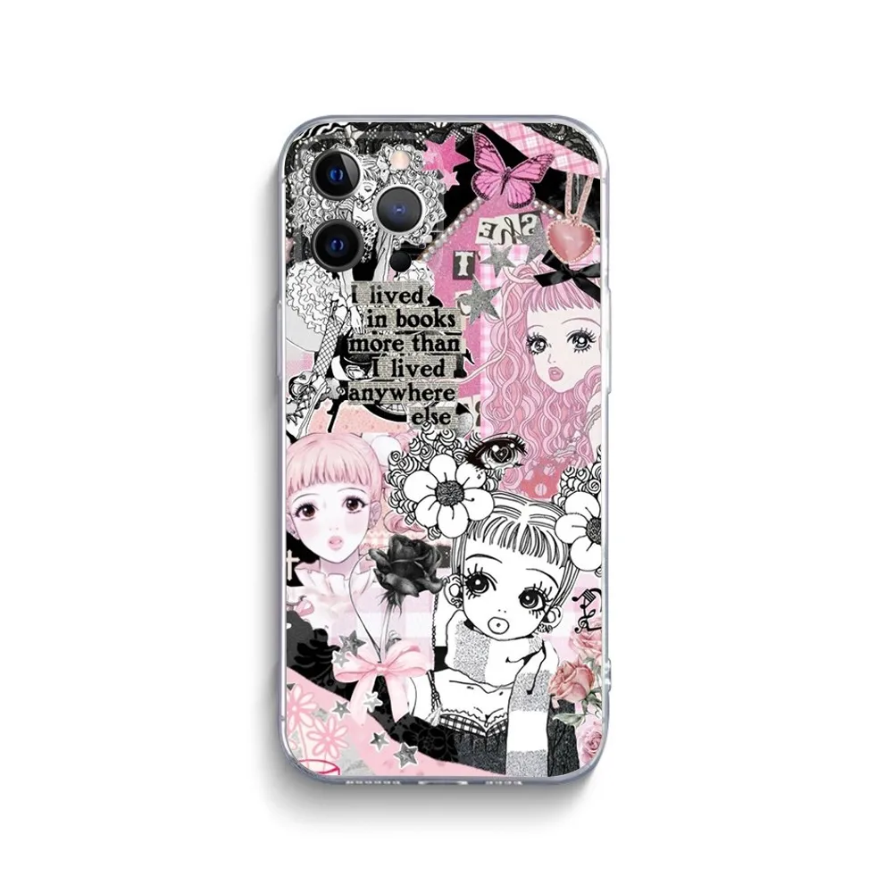 Paradise Kiss Miwako Phone Case For iPhone 15,14,13,12,11 Plus,Pro,Max,XR,XS,X,7,8 Plus,SE,Mini Transparent Silicone Soft