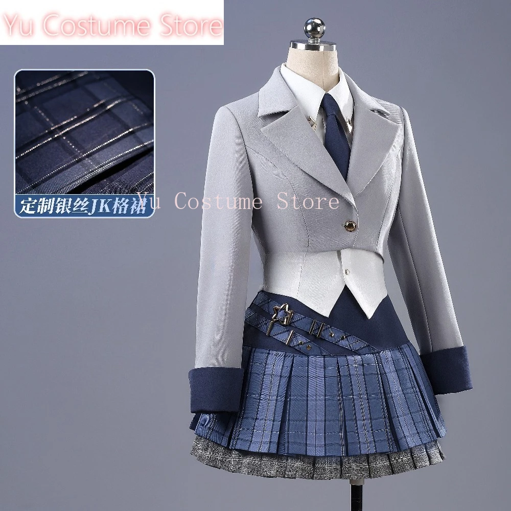 

Honor of Kings Diaochan Shining Project Idol Group Cosplay Costume Silver Line Fabric Game Outfit