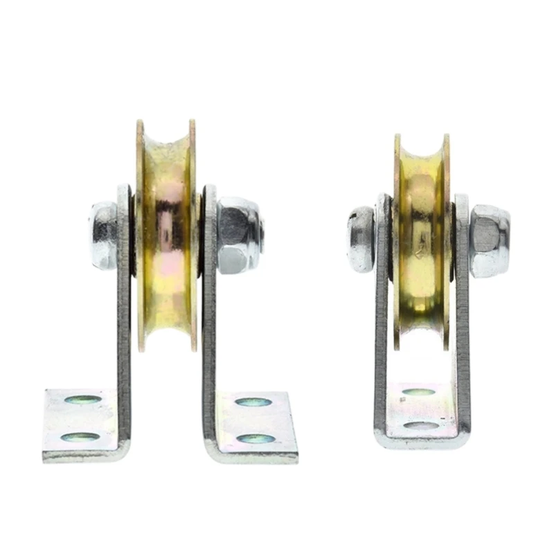 Easy Installation 6mm Steel Cable Pulley Bracket Pulley Sliding Door Roller Wire Rope Lifting Pulley Bracket Accessories