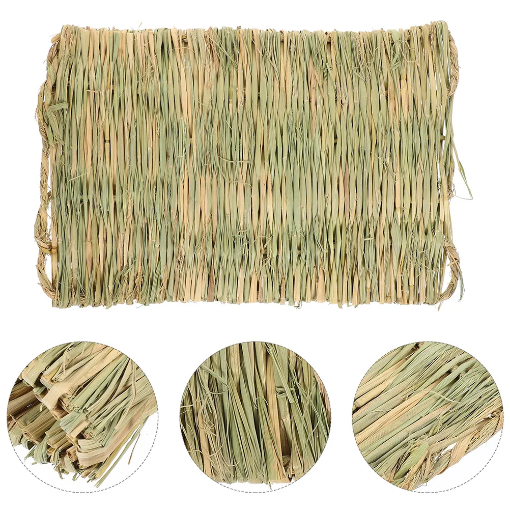 

4pcs Straw For Chicken Nesting Box Mats Liners Hen Grass Nesting Pads Chicken Cage Cushions Egg Laying Rabbit